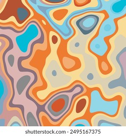 COLORFUL TEMPLATE ABSTRACT PAPER CUT PATTERN DESIGN FLAT PASTEL COLOR FOR WALLPAPER BACKGROUND ELEMENT VECTOR 