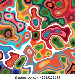 COLORFUL TEMPLATE ABSTRACT PAPER CUT PATTERN DESIGN FLAT COLOR FOR WALLPAPER BACKGROUND ELEMENT VECTOR 