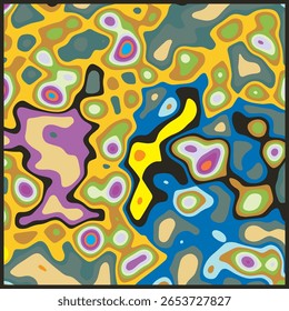 COLORFUL TEMPLATE ABSTRACT PAPER CUT PATTERN DESIGN FLAT COLOR FOR WALLPAPER DARK BACKGROUND ELEMENT VECTOR 