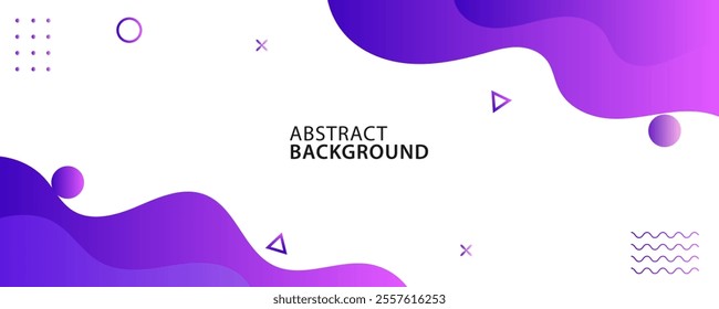 Colorful template background banner with gradient color. Design with liquid shape on various colors.