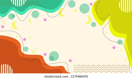 Fondo de plantilla colorido, banner con color líquido. Diseño con forma líquida para el negocio de promoción