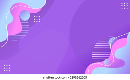 Colorful template banner with gradient color. Design with liquid form ,Colorful geometric background. Trendy gradient shape composition. Cool background design for posters. Vector illustration