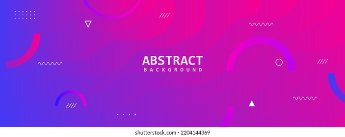 Colorful template banner with gradient color. design with liquid shape and abstract element.