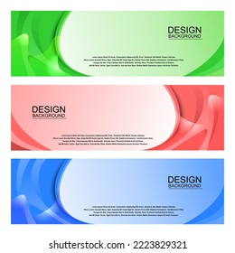 Colorful template banner with gradient color. Design with liquid shape.