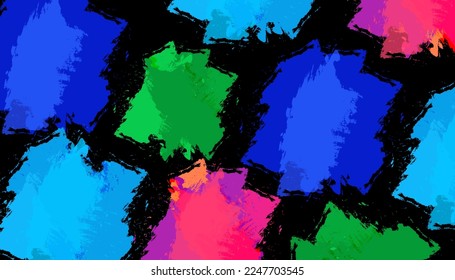 Colorful template banner with gradient color. Design with liquid shape.