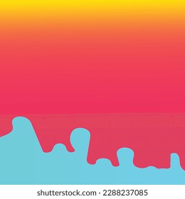 Colorful template banner with gradient color. Design with liquid shape. Dynamic shapes composition. Vector for advertising, background, banner, poster, business card, book design, website background