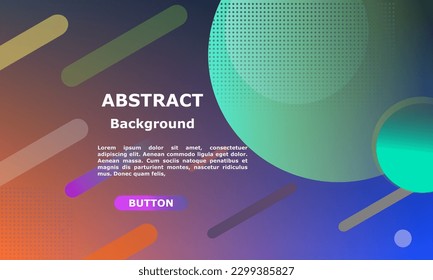 Colorful template banner with gradient color.