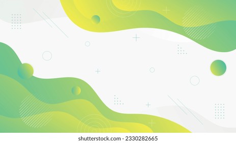 Colorful template banner with gradient color. Design with liquid shape and geometric style.