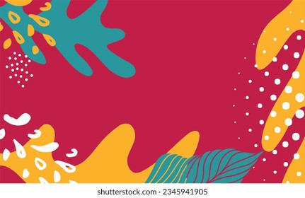 Colorful template banner with gradient color. vector abstract background design 