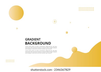 Colorful template banner with gradient. Liquid shape and gradient colorful background.