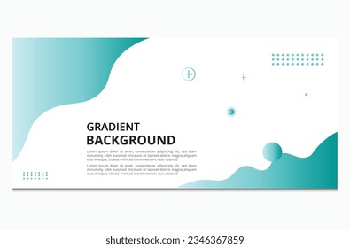 Colorful template banner with gradient. Liquid shape and gradient colorful background.