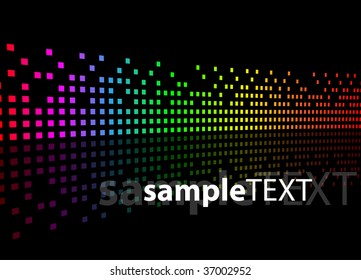 colorful template with black background