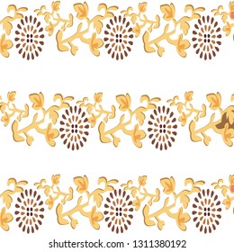 Colorful template for carpet floral pattern background