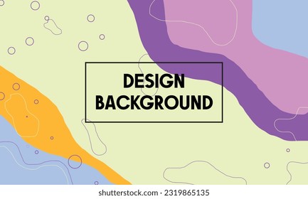 Colorful template design with gradient colors. Design with liquid form.