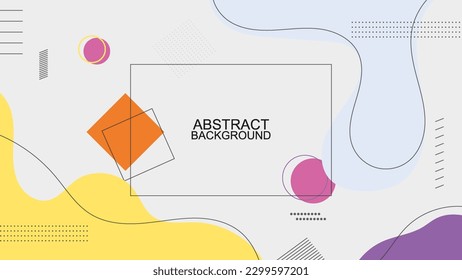 Colorful template poster business banner with gradient color. fluid mockup for brochure sale. wavy liquid art background illustration. layout, page, flyer, presentation. creative, poster, cover.