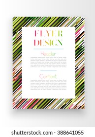 Colorful template/poster design, vector
