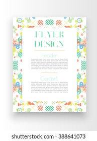 Colorful template/poster design, vector
