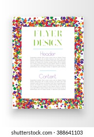Colorful template/poster design, vector