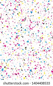 Farbige Terrazzo-Hintergrund, Terrazzo-Vektorillustration in hellen Farben