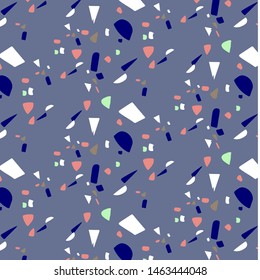 Colorful terrazzo background pattern vector design