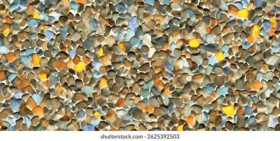 Colorful terrazzo pattern abstract background vector illustration. Multicolored terrazzo with tiny colorful marble patterns. Abstract design with colorful terrazzo flooring texture background.	