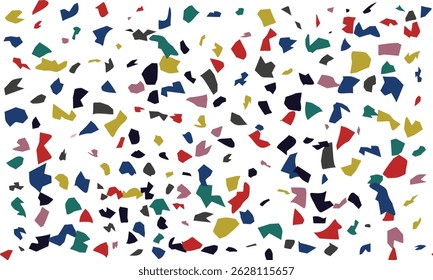  Colorful Terrazzo Pattern, Abstract Geometric Seamless Background