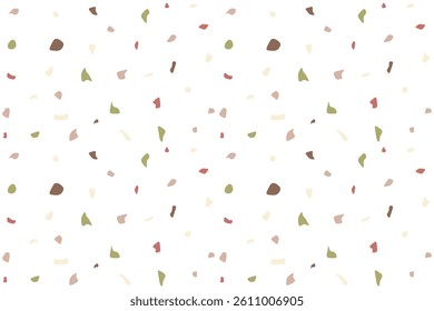 Colorful Terrazzo Pattern Background. Seamless. Wallpaper. Vector Illustration