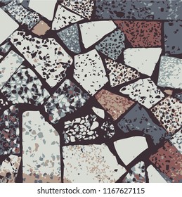 Colorful Terrazzo Texture (Vector)