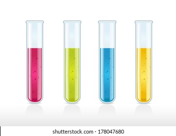 Colorful Test Tubes - Shutterstock ID 178047680