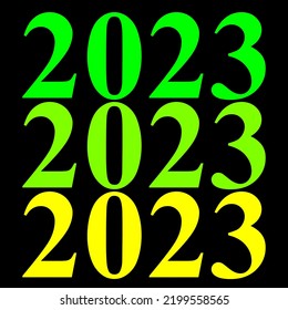 texto colorido fondo vectorial 2023