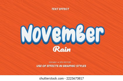Colorful text effect display. design typography