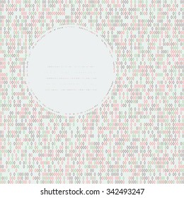 Colorful text frame. Seamless texture with rhombes. Delicate pale colors. Endless. Beads texture. Random colors. Can be used as seamless pattern. Outline backdrop for decoration or pattern fills.