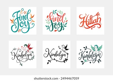Colorful text typography design vector illustration