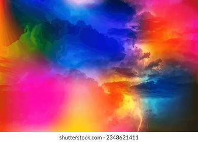 Colorful texture background cloud lightning