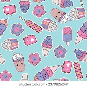 colorful texture candy ice cream