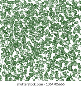 Colorful texture from light green spots and geometric elements. Abstract vector background for web page, banners backdrop, fabric, home decor, wrapping.