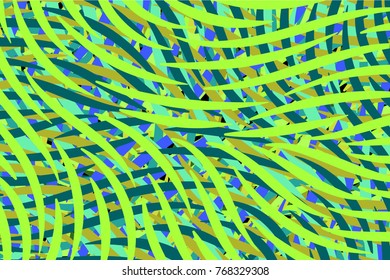 colorful texture with many vortex object forming fields, grouped in layers