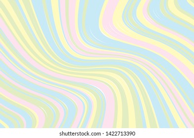 Colorful Texture with wavy, curves lines. Optical art background. Wave design black and white. Digital image with a psychedelic stripes. Vector illustration 