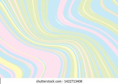 Colorful Texture with wavy, curves lines. Optical art background. Wave design black and white. Digital image with a psychedelic stripes. Vector illustration 