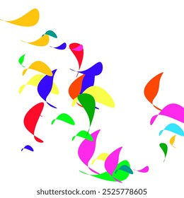 Colorful texture, wrapping paper, rustic wallpaper, nature backdrop textile Random colorful butterfly silhouette, cute girly pastel pattern.