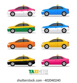 Colorful thailand Taxi meter