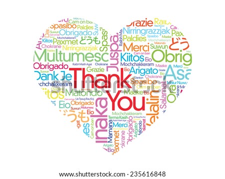 Download Colorful Thank You Word Cloud Vector Stock Vector (Royalty ...