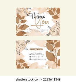 Colorful thank you for your order card