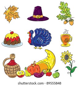 Colorful Thanksgiving  Set