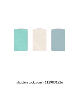 Colorful thread rolls icon illustration