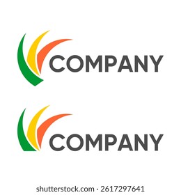 colorful three element logo design, symbol, beautiful abstract logo design