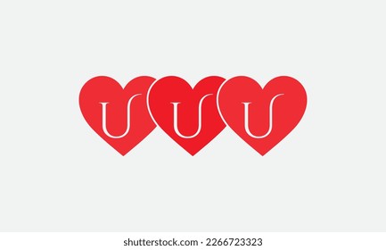 Colorful three hearts shape. Triple heart sign letters. Valentine icon and triple love symbol. Romance love with heart sign and letters. Gift love