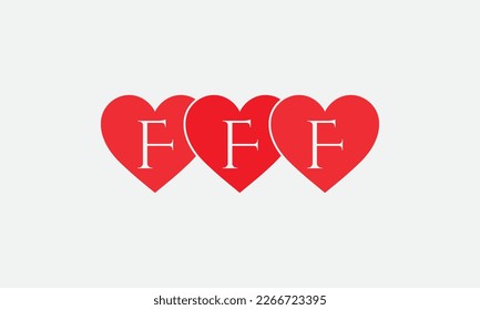 Colorful three hearts shape. Triple heart sign letters. Valentine icon and triple love symbol. Romance love with heart sign and letters. Gift love