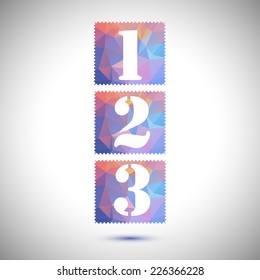 Colorful three numbers