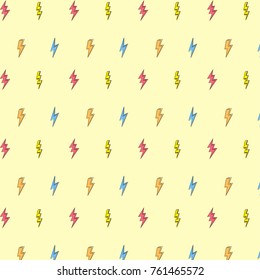 Colorful thunder background pattern texture design.
